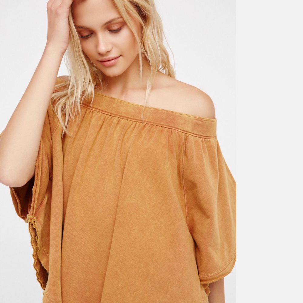 New Free People Kiss me off shoulder top NWT - Picture 2 of 4